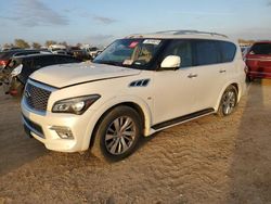 Salvage cars for sale at San Antonio, TX auction: 2015 Infiniti QX80