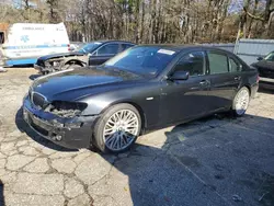 Salvage cars for sale at Austell, GA auction: 2008 BMW 750 LI