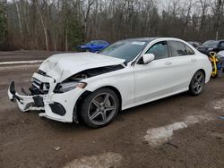 Mercedes-Benz salvage cars for sale: 2015 Mercedes-Benz C 400 4matic