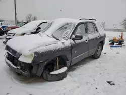 Salvage cars for sale at Pekin, IL auction: 2004 Hyundai Santa FE GLS