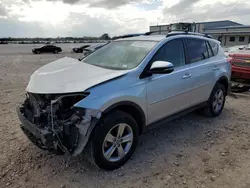 Salvage cars for sale at San Antonio, TX auction: 2015 Toyota Rav4 XLE