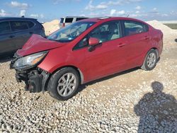 Salvage cars for sale at Taylor, TX auction: 2013 KIA Rio LX