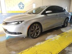 Salvage cars for sale at Indianapolis, IN auction: 2015 Chrysler 200 S