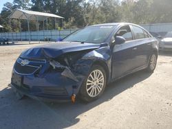 Salvage cars for sale at Savannah, GA auction: 2013 Chevrolet Cruze ECO