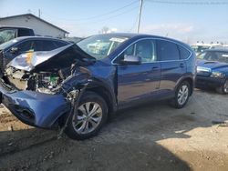 Salvage cars for sale at Pekin, IL auction: 2012 Honda CR-V EX