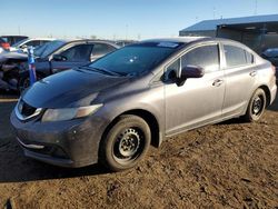 Salvage cars for sale from Copart Brighton, CO: 2015 Honda Civic LX