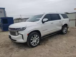 Salvage cars for sale at Haslet, TX auction: 2021 Chevrolet Suburban K1500 High Country