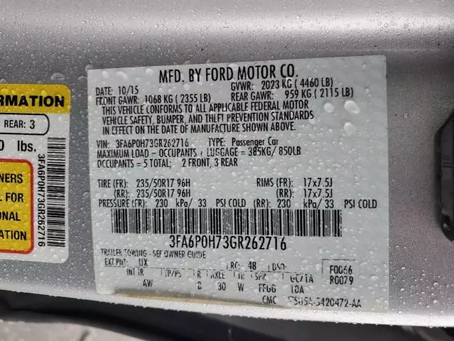 2016 Ford Fusion SE