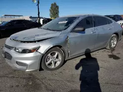 Chevrolet salvage cars for sale: 2016 Chevrolet Malibu LS