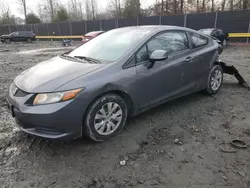 Salvage cars for sale at Waldorf, MD auction: 2012 Honda Civic LX