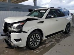 Salvage cars for sale from Copart West Palm Beach, FL: 2023 Nissan Armada SL