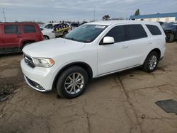 Salvage cars for sale at Woodhaven, MI auction: 2018 Dodge Durango SXT