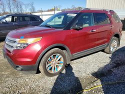 Salvage cars for sale at Spartanburg, SC auction: 2013 Ford Explorer XLT