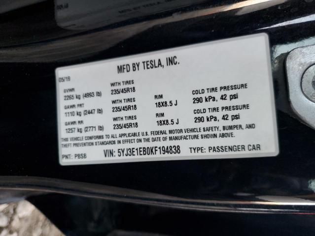 2019 Tesla Model 3