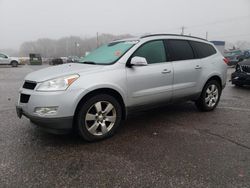 Salvage cars for sale at Ham Lake, MN auction: 2012 Chevrolet Traverse LT