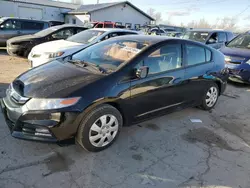 Salvage cars for sale at Pekin, IL auction: 2013 Honda Insight LX