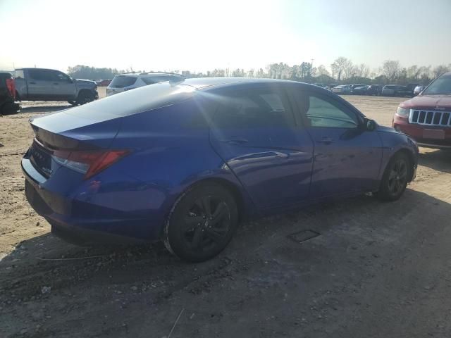 2021 Hyundai Elantra Blue