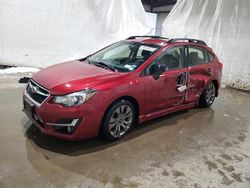 Salvage cars for sale from Copart Central Square, NY: 2016 Subaru Impreza Sport Premium