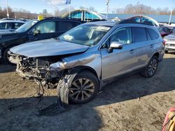 Salvage cars for sale at East Granby, CT auction: 2015 Subaru Outback 2.5I Limited