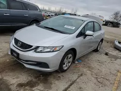 Salvage cars for sale at Pekin, IL auction: 2014 Honda Civic LX