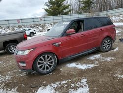 Salvage cars for sale at Davison, MI auction: 2016 Land Rover Range Rover Sport HSE