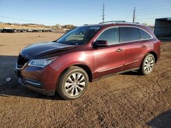 Salvage cars for sale at Colorado Springs, CO auction: 2014 Acura MDX Technology