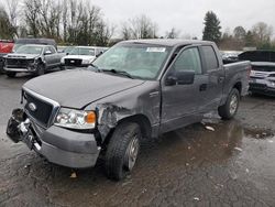 Salvage cars for sale at Portland, OR auction: 2008 Ford F150 Supercrew