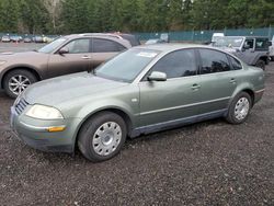 Salvage cars for sale from Copart Graham, WA: 2003 Volkswagen Passat GL