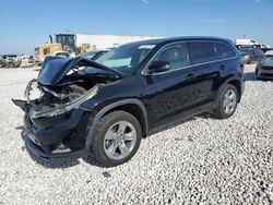 Salvage cars for sale from Copart Taylor, TX: 2016 Toyota Highlander Limited