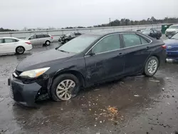 Salvage cars for sale at Fredericksburg, VA auction: 2015 Toyota Camry LE