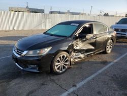 Salvage cars for sale at Van Nuys, CA auction: 2015 Honda Accord Sport