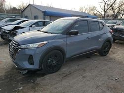 Salvage cars for sale at Wichita, KS auction: 2021 Nissan Kicks SR