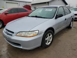 Salvage cars for sale at Pekin, IL auction: 1998 Honda Accord DX