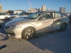 Salvage cars for sale at New Orleans, LA auction: 2016 Honda Accord LX