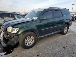 Salvage cars for sale at Indianapolis, IN auction: 2003 Toyota Sequoia Limited