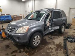 Salvage cars for sale at New Britain, CT auction: 2005 Honda CR-V SE