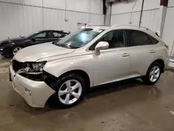 Salvage cars for sale at Franklin, WI auction: 2013 Lexus RX 350 Base