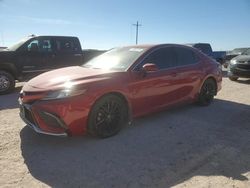 Salvage cars for sale at Andrews, TX auction: 2022 Toyota Camry XSE