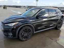 Salvage cars for sale at Grand Prairie, TX auction: 2020 Infiniti QX50 Pure