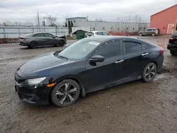 Salvage cars for sale at London, ON auction: 2018 Honda Civic Touring