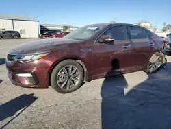 Salvage cars for sale at Tulsa, OK auction: 2019 KIA Optima EX