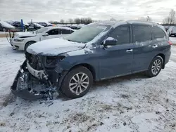 Salvage cars for sale at Davison, MI auction: 2014 Nissan Pathfinder S