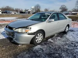 Salvage cars for sale at Hillsborough, NJ auction: 2002 Toyota Camry LE