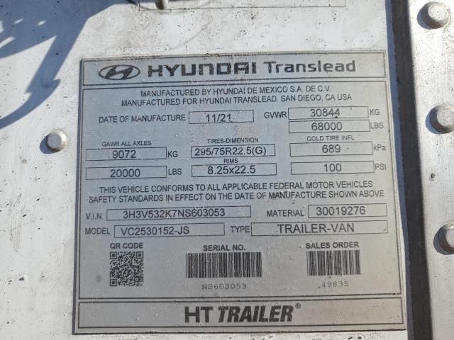 2022 Hyundai Trailer