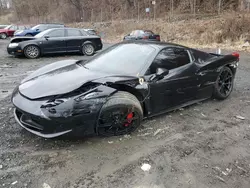 Salvage cars for sale at Marlboro, NY auction: 2012 Ferrari 458 Spider