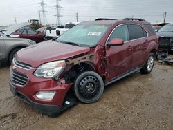 Salvage cars for sale from Copart Elgin, IL: 2016 Chevrolet Equinox LT