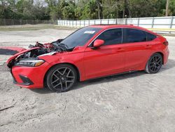 Salvage cars for sale at Fort Pierce, FL auction: 2022 Honda Civic Sport Touring