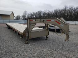 Salvage trucks for sale at Avon, MN auction: 2023 East Manufacturing Texas 40FT Flatbed GN