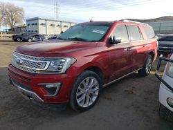 2019 Ford Expedition Max Platinum en venta en Albuquerque, NM