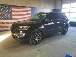 Salvage cars for sale at Indianapolis, IN auction: 2017 Ford Explorer Sport